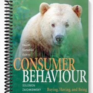 Test Bank for Consumer Behaviour Buying Having and Being Fourth Canadian Edition 4th Edition by Solomon