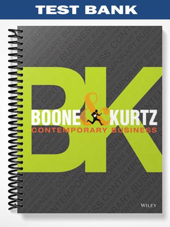 Test Bank for Contemporary Business 16th Edition by Boone