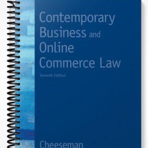 Test Bank for Contemporary Business and Online Commerce Law 7th Edition by Cheeseman