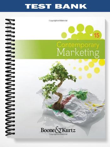 Test Bank for Contemporary Marketing 15th Edition by Boone