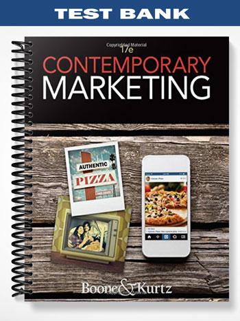 Test Bank for Contemporary Marketing 17th Edition by Boone
