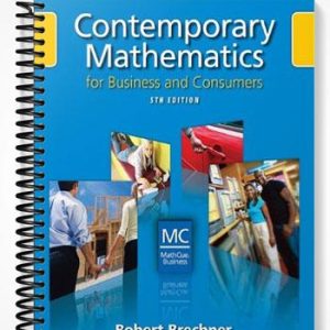 Test Bank for Contemporary Mathematics for Business and Consumers 5th Edition by Robert Brechner
