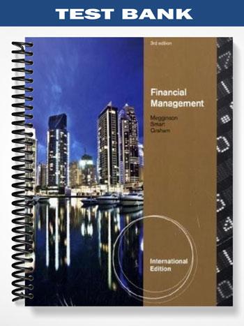 Test Bank for Corporate Finance International Edition 3rd Edition by Megginson