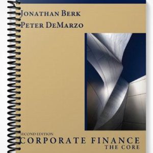 Test Bank for Corporate Finance The Core 2nd Edition by Berk