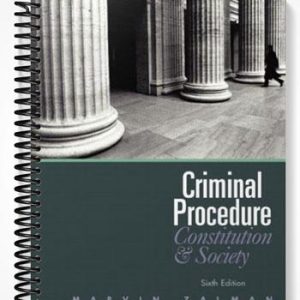 Test Bank for Criminal Procedure 6th Edition by Marvin Zalman