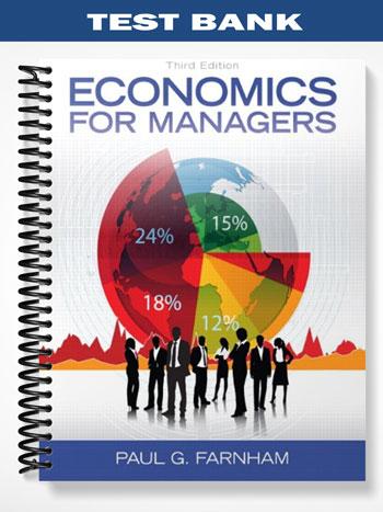 Test Bank for Economics for Managers 3rd Edition by Farnham