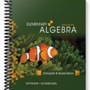 Test Bank for Elementary Algebra Concepts and Applications 8th Edition by Bittinger