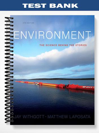 Test Bank for Environment The Science behind the Stories 5th Edition by Withgott