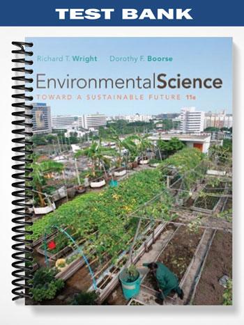 Test Bank for Environmental Science Toward a Sustainable Future 11th Edition by Wright