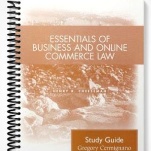Test Bank for Essentials of Business and Online Commerce Law 1st Edition by Henry R