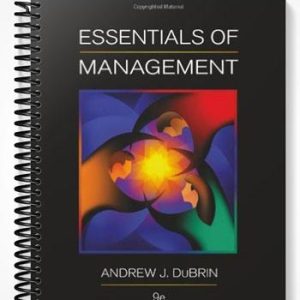 Test Bank for Essentials of Management 9th Edition by DuBrin