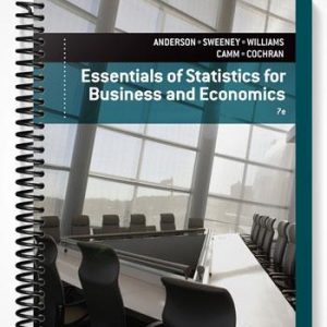 Test Bank for Essentials of Statistics for Business and Economics 7th Edition by Anderson