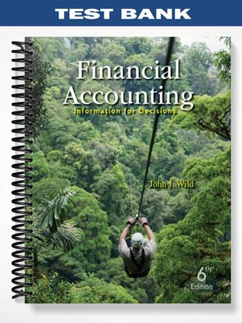 Test Bank for Financial Accounting Information for Decisions 6th Edition by Wild