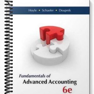 Test Bank for Fundamentals of Advanced Accounting 6th Edition by Hoyle