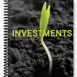 Test Bank for Fundamentals of Investments Valuation and Management 7th Edition by Jordan