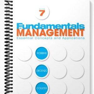 Test Bank for Fundamentals of Management 7th Edition by Robbins
