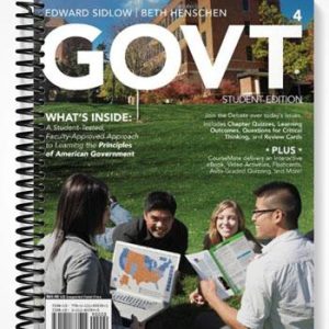 Test Bank for GOVT 4th Edition by Sidlow