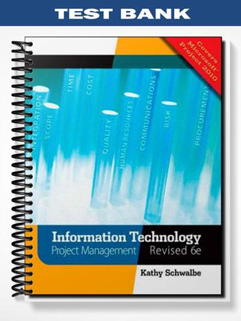 Test Bank for Information Technology Project Management Revised 6th Edition by Kathy Schwalbe
