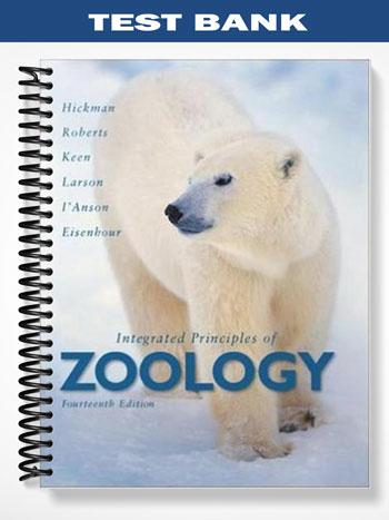 Test Bank for Integrated Principles of Zoology 14th Edition by Hickman