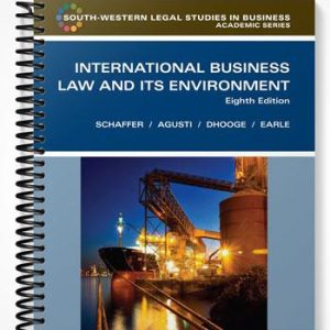 Test Bank for International Business Law and Its Environment 8th Edition by Schaffer