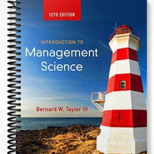 Test Bank for Introduction to Management Science 12th Edition by Taylor