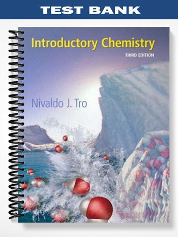 Test Bank for Introductory Chemistry 3rd Edition by Tro