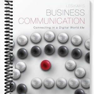 Test Bank for Lesikars Business Communication Connecting in a Digital World 13th Edition by Rentz