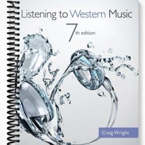 Test Bank for Listening to Western Music 7th Edition by Craig Wright