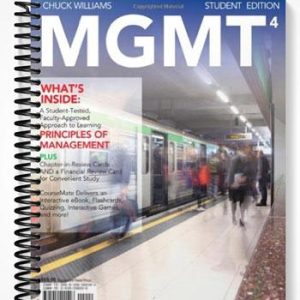Test Bank for MGMT4 4th Edition by Chuck Williams