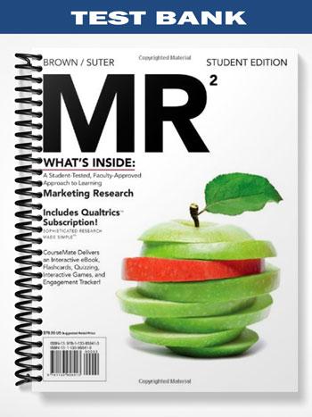 Test Bank for MR 2 2nd Edition by Brown