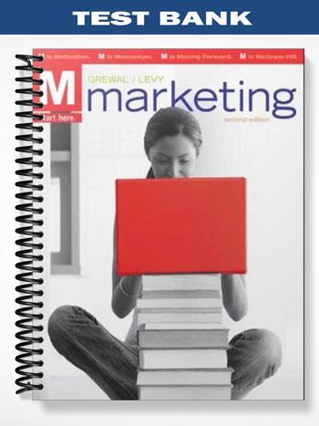 Test Bank for M Marketing 2nd Edition by Grewal