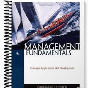 Test Bank for Management Fundamentals Concepts Applications Skill Development 4th Edition by Lussier