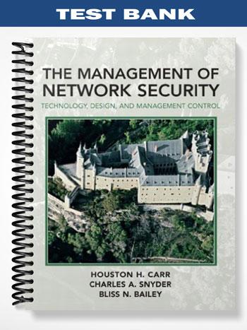 Test Bank for Management of Network Security 1st Edition by Carr