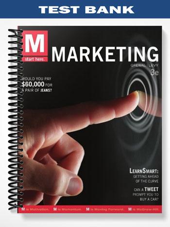 Test Bank for Marketing 3rd Edition by Grewal