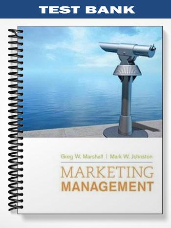 Test Bank for Marketing Management 1st Edition by Marshall