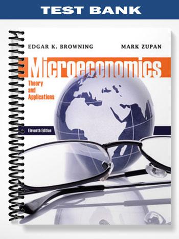 Test Bank for Microeconomic Theory and Applications 11th Edition by Browning