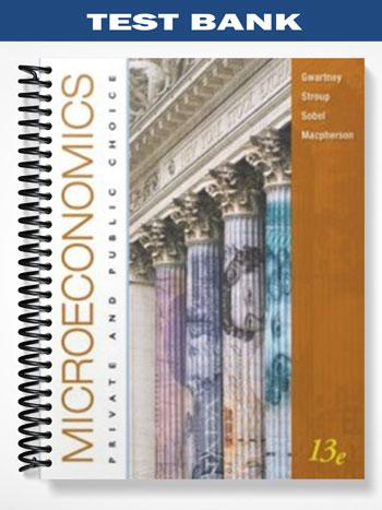 Test Bank for Microeconomics Private and Public Choice 13th Edition by Gwartney