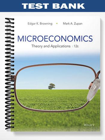 Test Bank for Microeconomics Theory and Applications 12th Edition by Browning