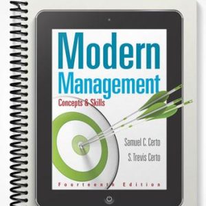 Test Bank for Modern Management Concepts and Skills 14th Edition by Certo