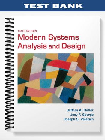 Test Bank for Modern Systems Analysis and Design 6th Edition by Hoffer