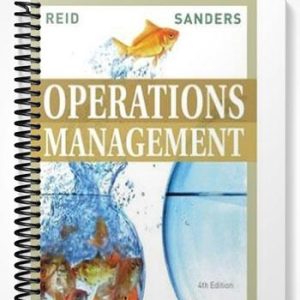 Test Bank for Operations Management 4th Edition by Reid