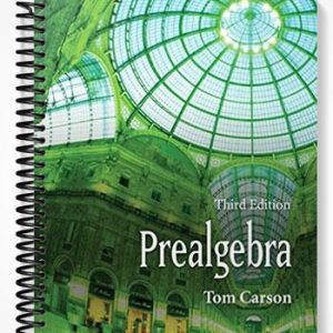 Test Bank for Prealgebra 3rd Edition by Tom Carson