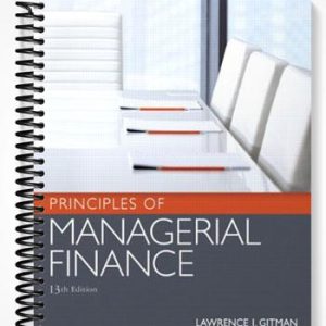 Test Bank for Principles of Managerial Finance 13th Edition by Gitman