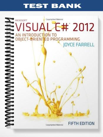Test Bank for Programming Logic and Design Introductory 5th Edition by Joyce Farrell