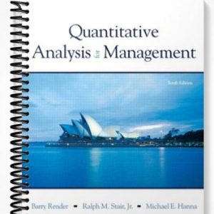 Test Bank for Quantitative Analysis for Management 10th Edition by Barry Render