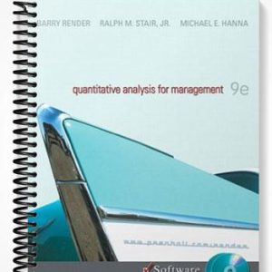 Test Bank for Quantitative Analysis for Management 9th Edition by Barry Render