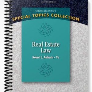 Test Bank for Real Estate Law 9th Edition by Aalberts