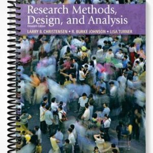 Test Bank for Research Methods Design and Analysis 11th Edition by Christensen