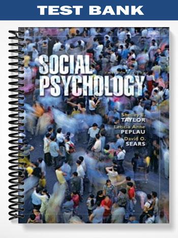 Test Bank for Social Psychology 12th Edition by Taylor
