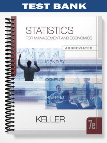 Test Bank for Statistics for Management and Economics 7th Edition by Gerald Keller